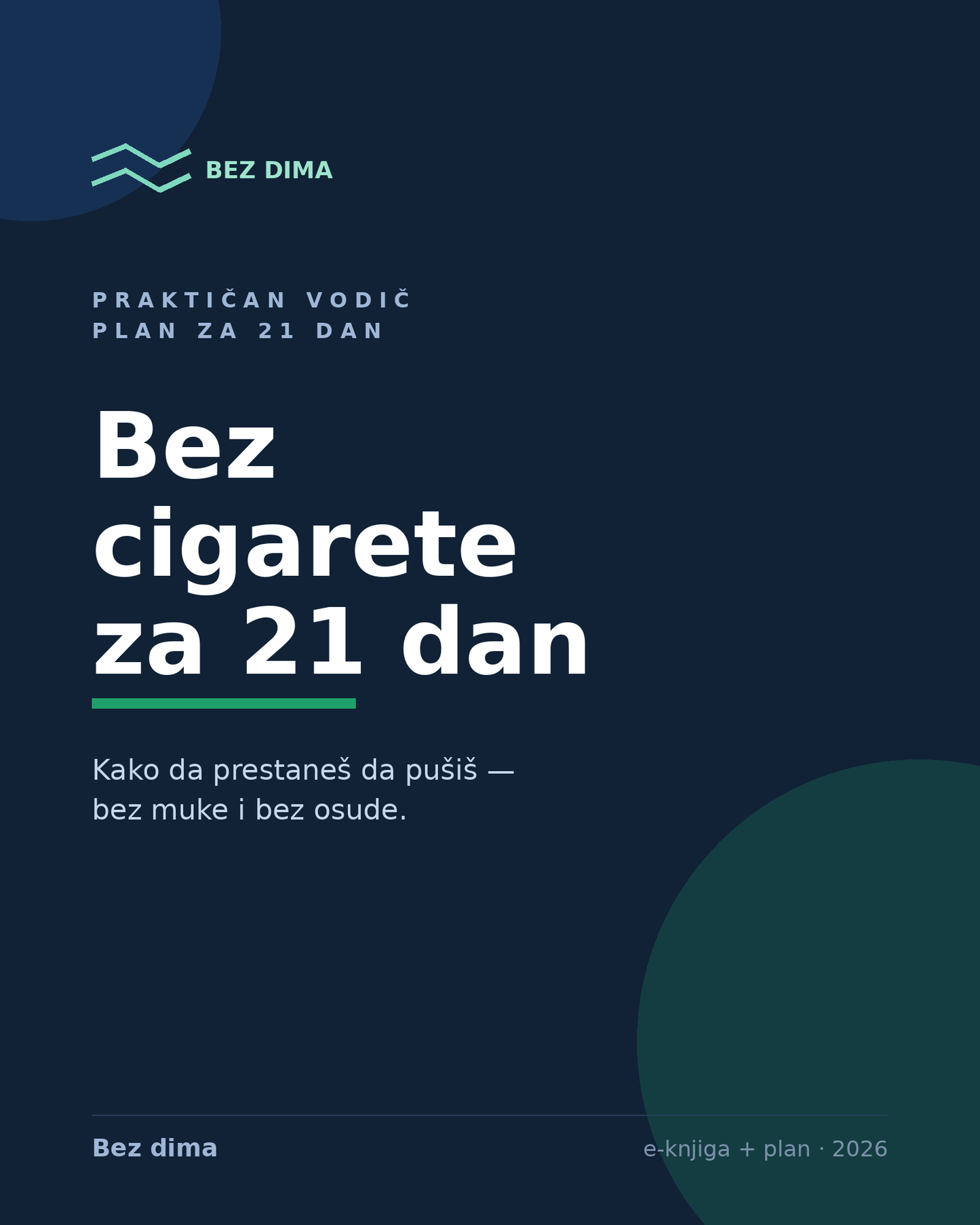 Bez cigarete — plan za 21 dan